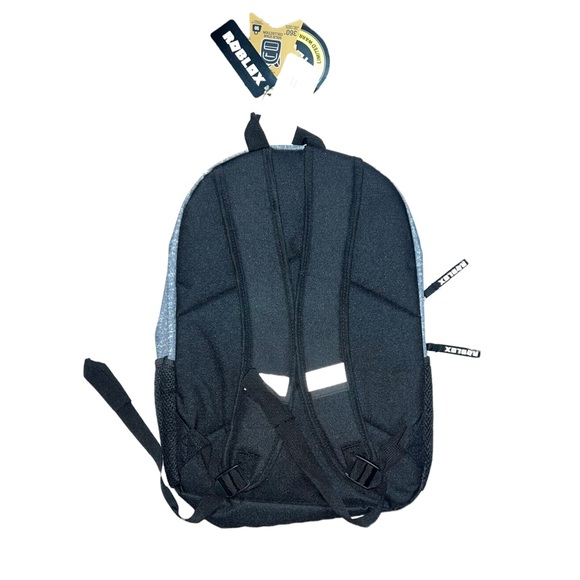 LICENSED Bioworld ROBLOX Black Gray Logo Laptop Backpack Bag - Picture 8 of 10